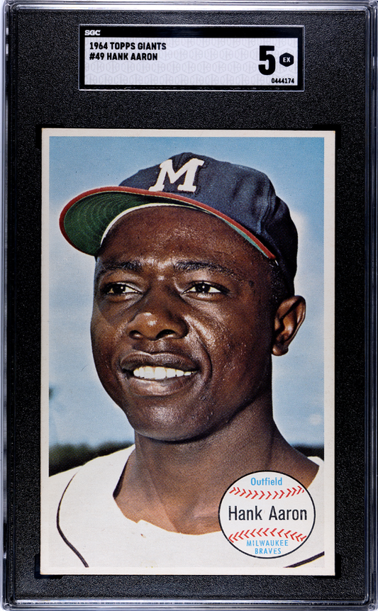 1964 Topps Giants Hank Aaron #49 SGC 5