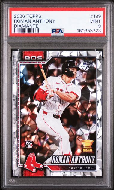 2026 TOPPS #189 ROMAN ANTHONY DIAMANTE PSA 9 SC4