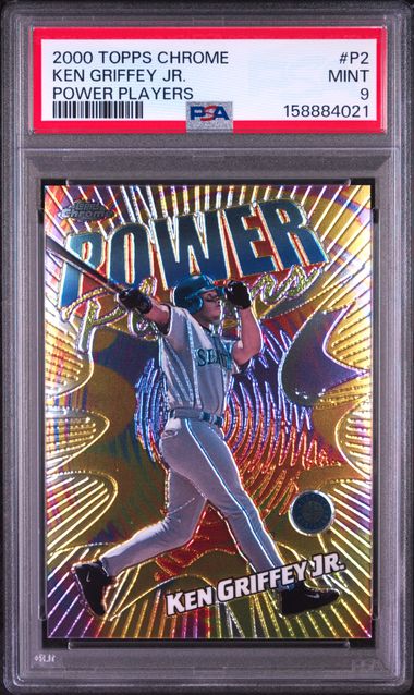 2000 TOPPS CHROME POWER PLAYERS #P2 KEN GRIFFEY JR. POWER PLAYERS PSA 9 SC4