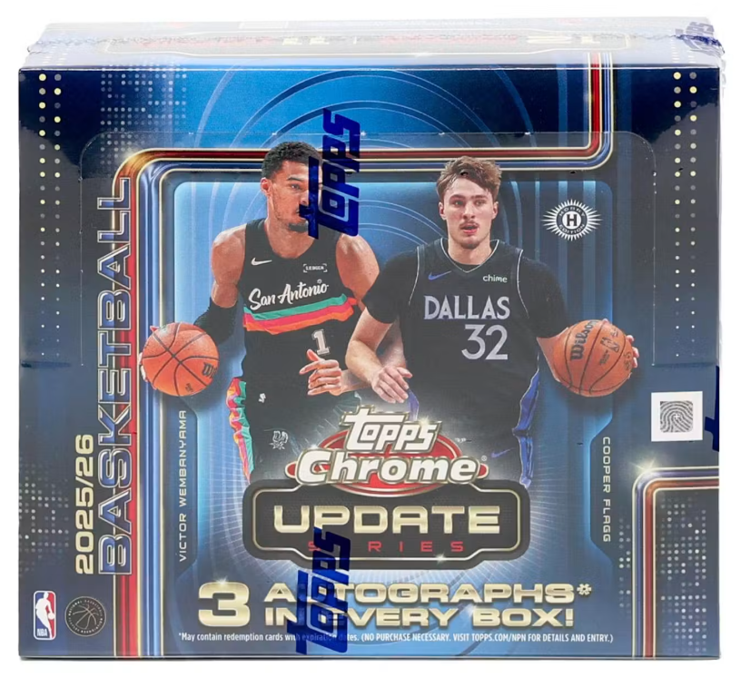 2025-26 Topps Chrome Update Basketball Jumbo Box