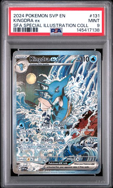 2024 POKEMON SVP EN-SCARLET & VIOLET BLACK STAR PROMOS #131 KINGDRA ex SFA SPECIAL ILLUSTRATION COLL PSA 9 SC1