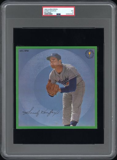 1964 AURAVISION RECORDS SANDY KOUFAX RECORDS PSA 5