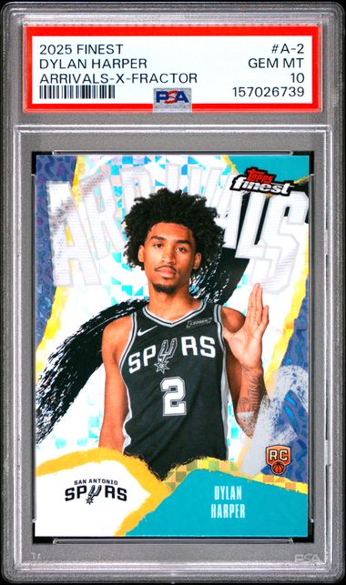 2025 TOPPS FINEST ARRIVALS #A-2 DYLAN HARPER ARRIVALS-X-FRACTOR PSA 10 JR9272-24