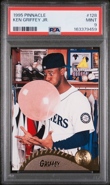 1995 PINNACLE #128 KEN GRIFFEY JR. PSA 9 SC4
