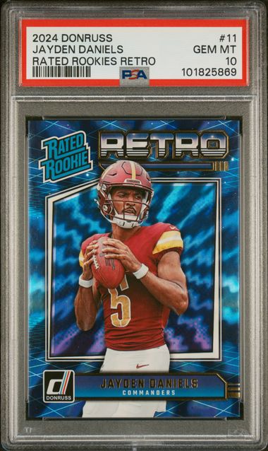 2024 Donruss Jayden Dnaiels Rated Rookies Retro PSA 10 SC2