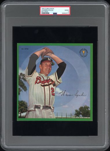 1964 AURAVISION RECORDS WARREN SPAHN RECORDS PSA 2