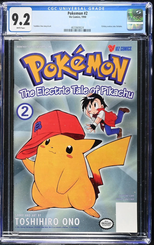 1998 Pokemon The Electric Tales of Pikachu #2 Comic CGC 9.2