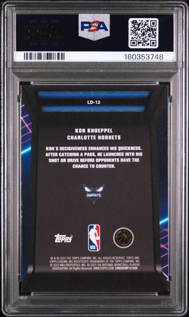 2025 TOPPS CHROME LOADING... #LD-13 KON KNUEPPEL PSA 9 SC5