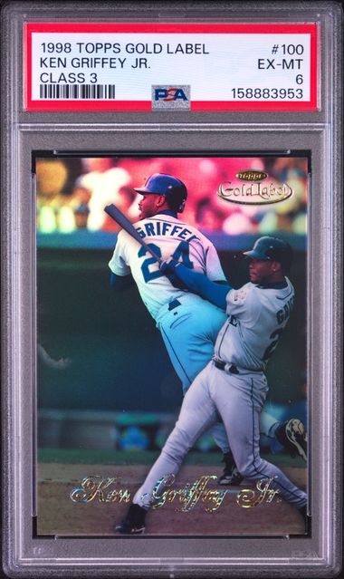 1998 TOPPS GOLD LABEL CLASS 3 #100 KEN GRIFFEY JR. CLASS 3 PSA 6