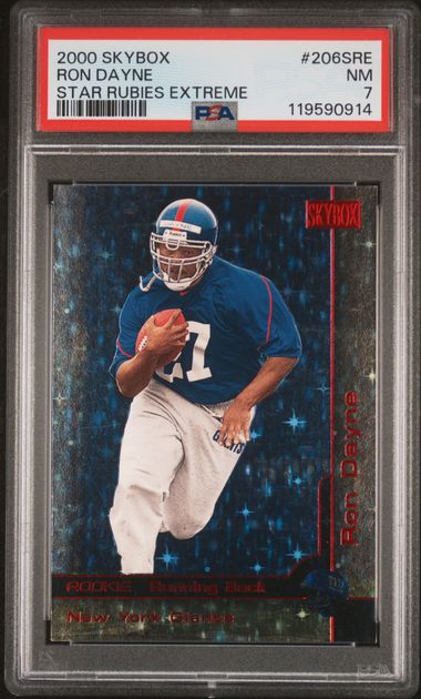 2000 SkyBox Ron Dayne Star Rubies Extreme 48/50 #206SRE PSA 7