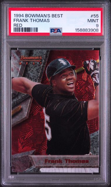1994 BOWMAN'S BEST #55 FRANK THOMAS RED