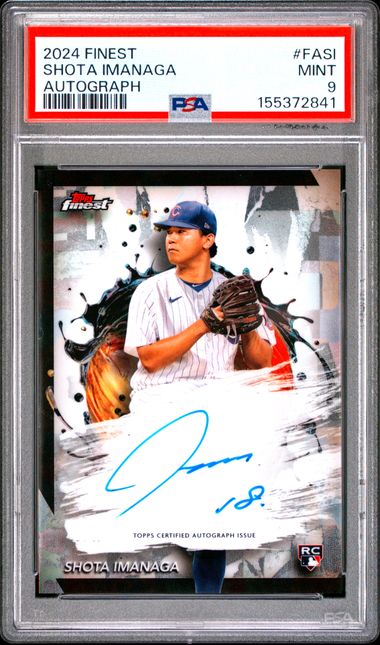 2024 TOPPS FINEST FINEST AUTOGRAPHS #FASI SHOTA IMANAGA PSA 9