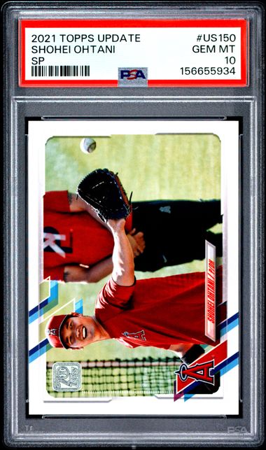 2021 TOPPS UPDATE #US150 SHOHEI OHTANI SP PSA 10 SC4