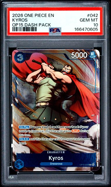 2026 ONE PIECE ADVENTURE ON KAMI'S ISLAND DASH PACK #042 KYROS