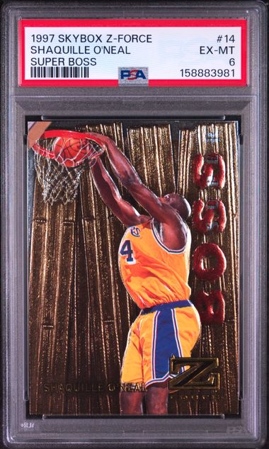 1997 SKYBOX Z-FORCE BOSS #14 SHAQUILLE O'NEAL SUPER BOSS